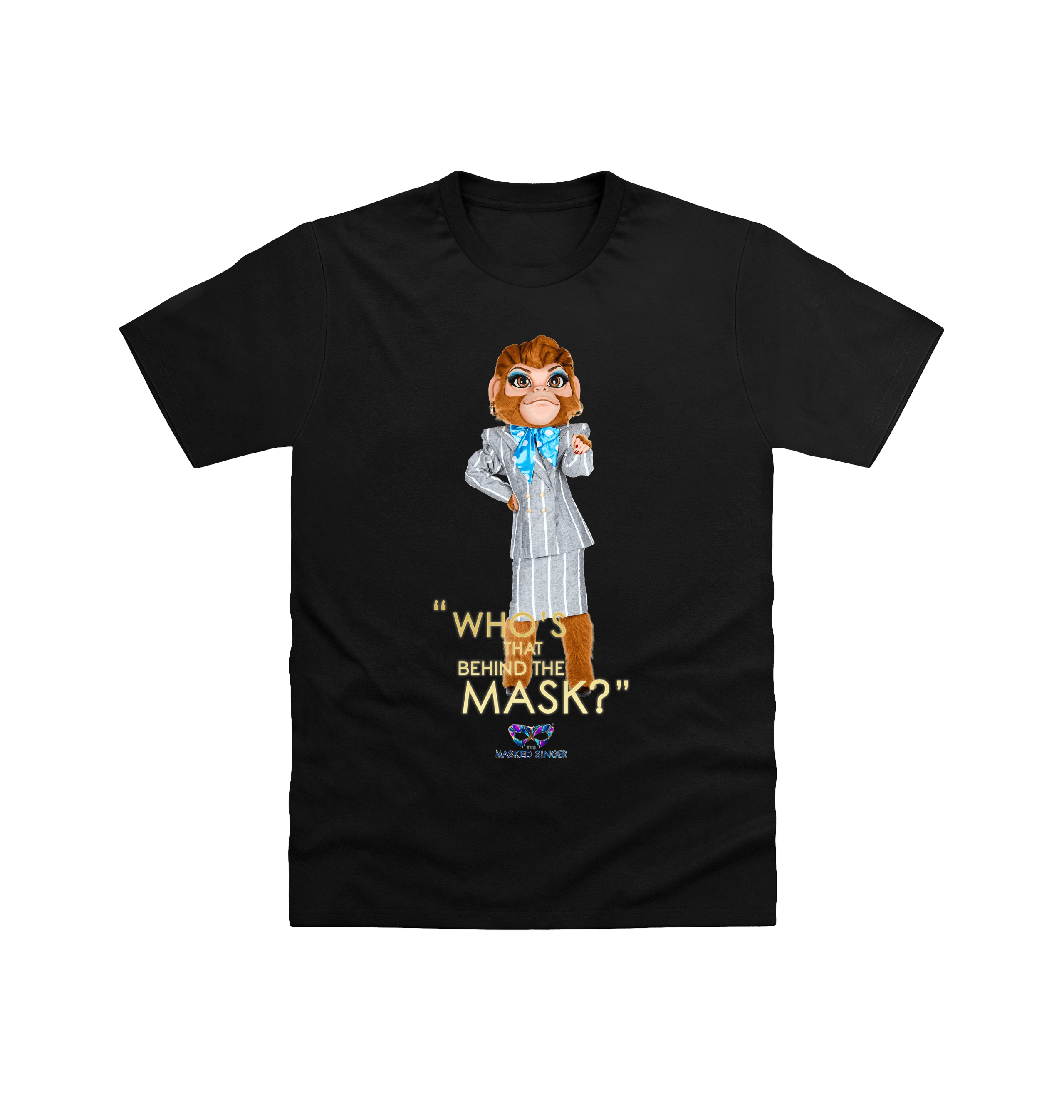 Black Printed T-shirt Front